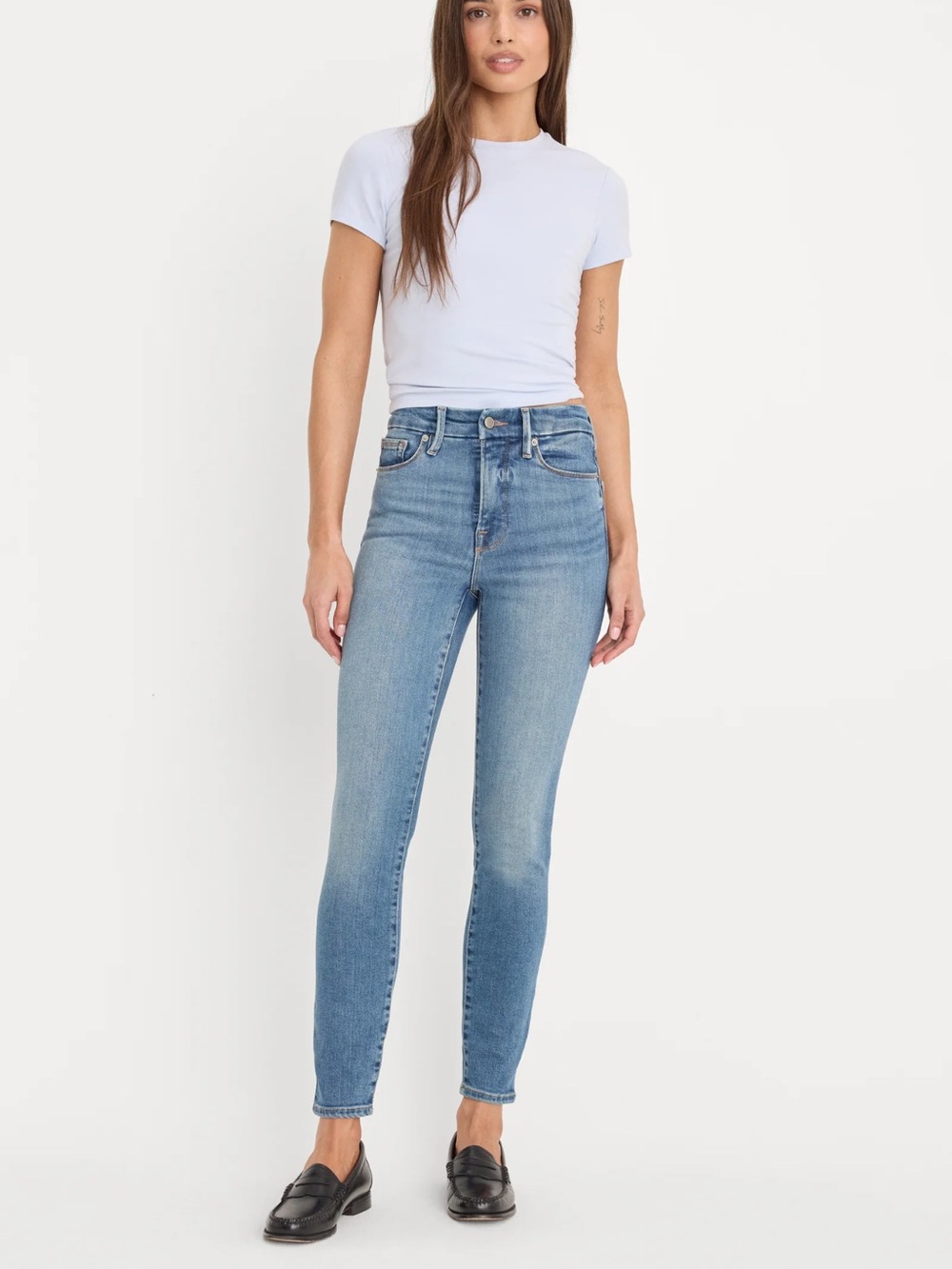 Good American Light Blue Skinny Jeans